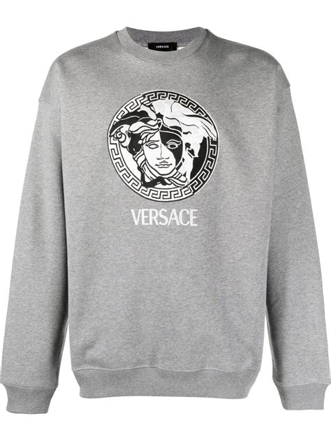 replica versace sweatshirt|Versace sweatshirt medusa.